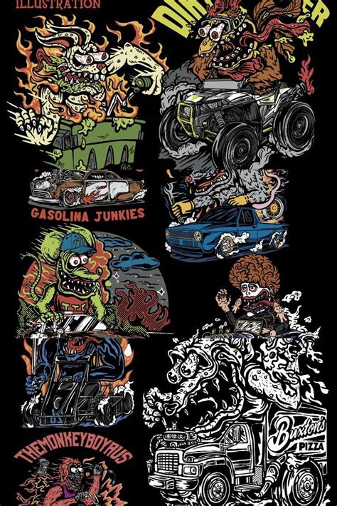 Melvinmusanta I Will Draw Monster In Rat Fink Kustom Kulture Style For 100 On