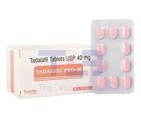 40mg Tadalafil Tablets Usp At Best Price In New Delhi By The Lotus