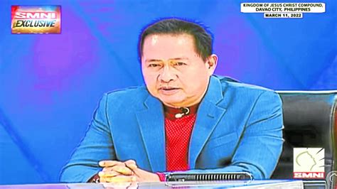 Dapat Humarap Si Quiboloy Sa Senate Probe Sabi Ng Retired Sc Justice