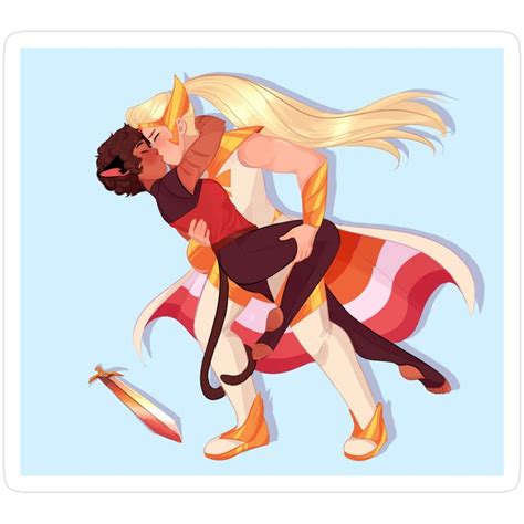 Catra She Ra Lesbian Pride Sticker For Sale By Bumblebeec In She Ra She Ra Princess
