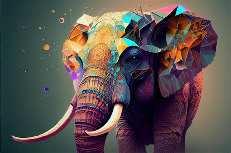 Premium Photo Abstract Elephant Background