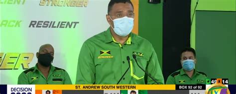 Andrew Holness and the Jamaica Labour Party win the Jamaica 2020 ...