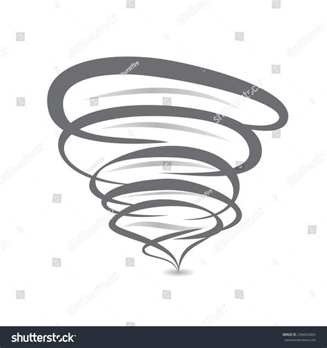 Twister Symbol Vector Sign Tornado Spiral Stock Vector Royalty Free 296043464 Shutterstock