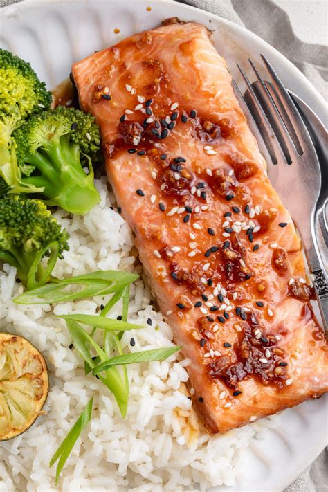 5 Ingredient Baked Honey Teriyaki Salmon Recipe