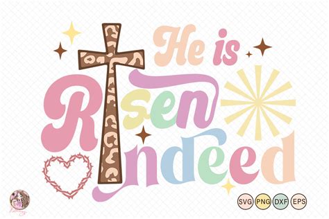 He Is Risen Indeed Svg Graphic By Hello Magic · Creative Fabrica