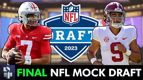 2023 Nfl Mock Draft Final 1st Round Projections Win Big Sports