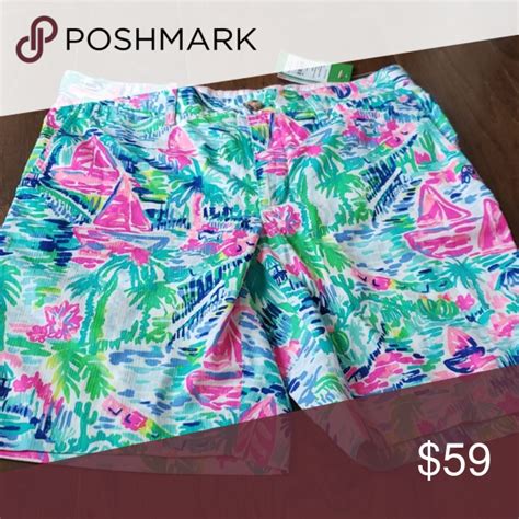 Lilly Pulitzer Mens Shorts Nwt Beaumont Salt In The Air Size R Lilly