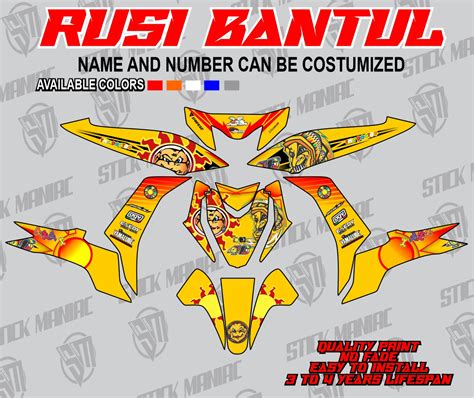 Rusi Bantul Decals Sticker Laminated Lazada Ph