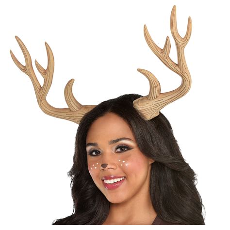 Amscan Deer Antlers Halloween Costume Accessory For Adults One Size