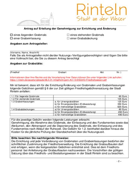 Ausf Llbar Online Antrag Auf Erteilung Der Zustimmung Zur Errichtung