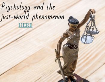 Psychology The Just World Phenomenon And Victim Blaming By History