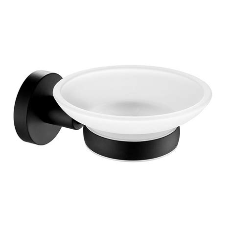 Jtp Plus Vos Matt Black Wall Mounted Soap Dish Holder