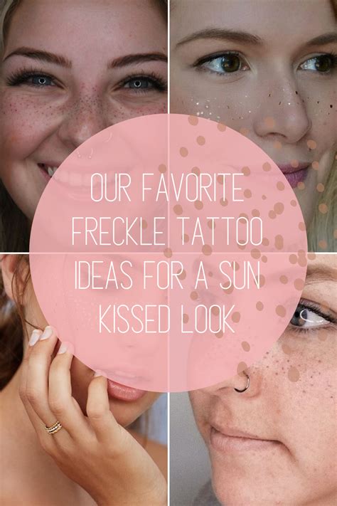 Our Favorite Freckle Tattoo Ideas For A Serious Sun Kissed Look