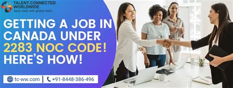 Getting A Job In Canada Under 2283 Noc Code Heres How