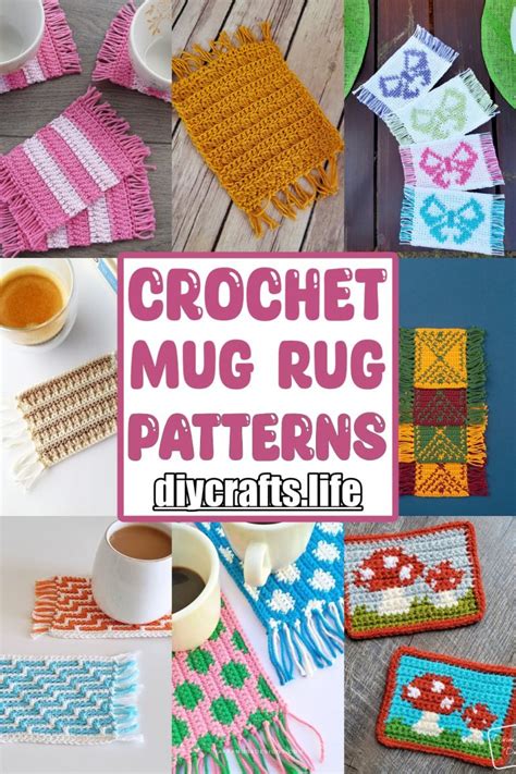 15 Free Crochet Mug Rug Patterns - DIY Crafts