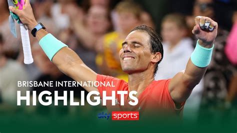 Highlights: Rafael Nadal makes winning return at Brisbane International ...