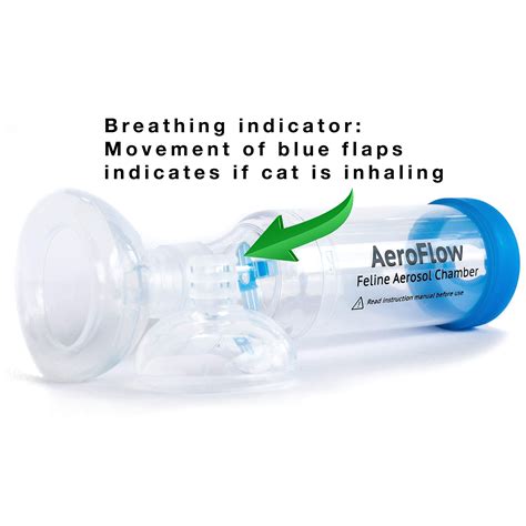 Cat Inhaler with Breathing Indicator - Includes 2 Masks to fit Cats