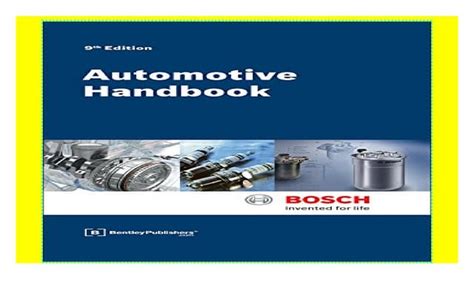 Bosch Automotive Handbook Kindle Ppt