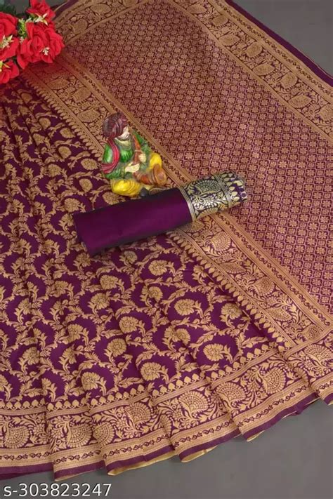 Woven Kanjivaram Jacquard Pure Silk Saree