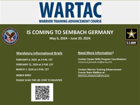 Wartac Program On Linkedin Wartac Militarytraining Germany Transitioningservicemembers Va