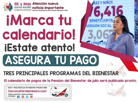 ≫ ¿recibirás El Pago De Los Programas Del Bienestar Del 01 Al 31 De