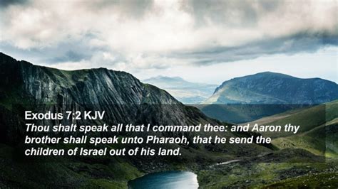 Exodus 7 2 KJV Desktop Wallpaper Thou Shalt Speak All That I Command