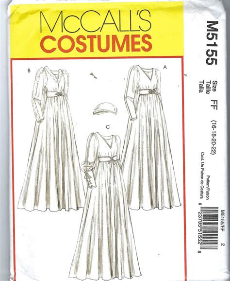 Uncut Mccalls Sewing Pattern Misses Costume Etsy