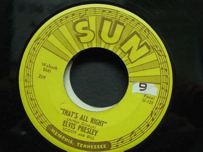 Popsike Rare ELVIS PRESLEY That S All Right SUN 209 Misprint 45