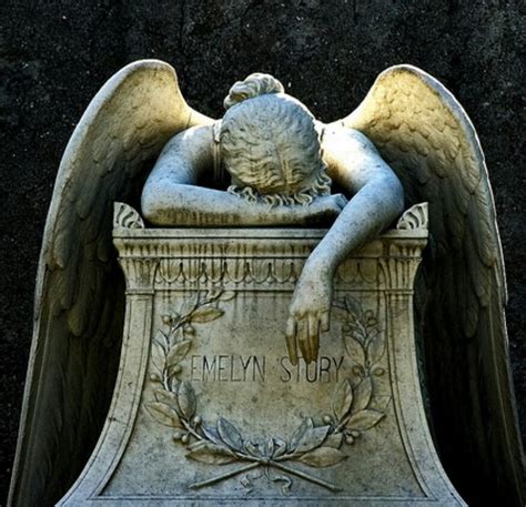 Statue of the weeping angel. ... | Surreal art painting, Cemetery art, Angel statues