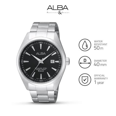 Jual Jam Tangan Pria Alba Prestige Quartz Stainless Steel Ag