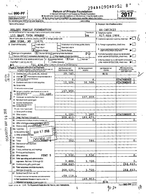 Fillable Online Docslib Orgdoc3754268Form 990 PF Or Section 4947 A 1