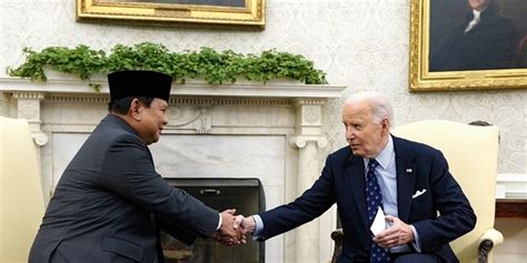 Prabowo Biden Bahas Isu Gaza Hingga Laut China Selatan Di Gedung Putih