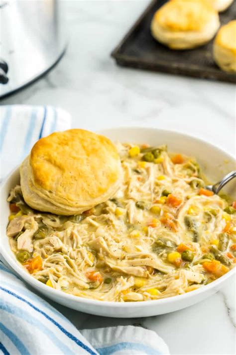 The Best Crock Pot Chicken Pot Pie Julies Eats And Treats