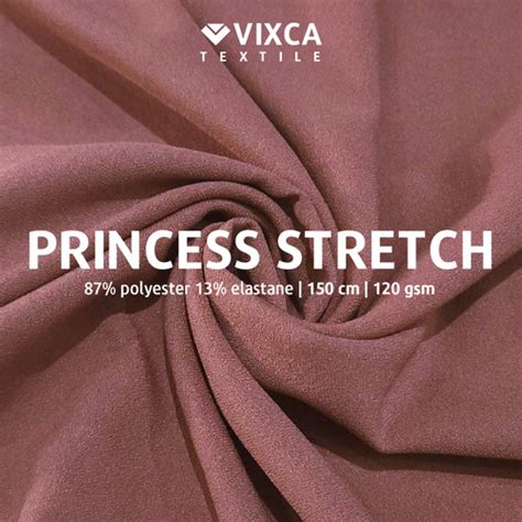 Jual Kain Bahan Princess Stretch Lady Zara Per Meter Meteran