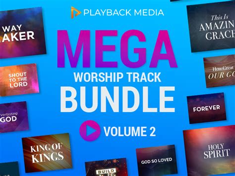 Mega Worship Track Bundle Vol 2 Video Worship Song Track With Lyrics