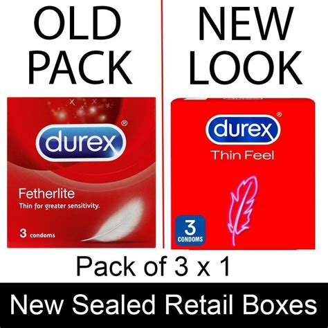 Durex Fetherlite Condoms Featherlite Ultra Thin Feel X 3 1 Box Of 3