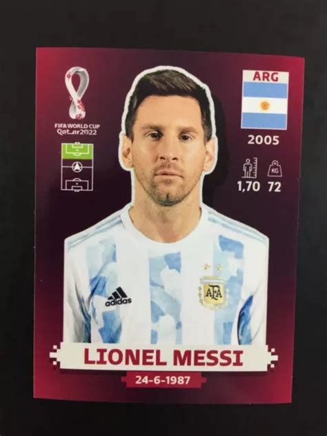 Lionel Messi Sticker Panini World Cup Qatar Oryx Swiss Edition