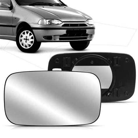 Lente Espelho Retrovisor Palio 1996 1997 1998 1999 Prata