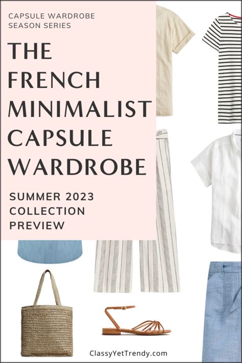 Sneak Peek Of The French Minimalist Summer Capsule Wardrobe