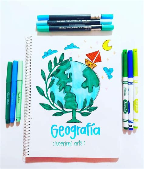 Portadas De Cuaderno Geografia Portadas De Cuadernos Portadas De