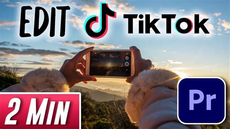 Editing Exporting For Tik Tok In Premiere Pro Youtube