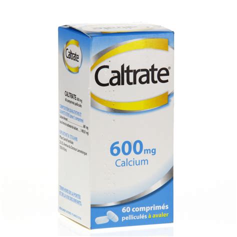 Caltrate 600 Mg Flacon De 60 Comprimés Pfizer Médicament Conseil