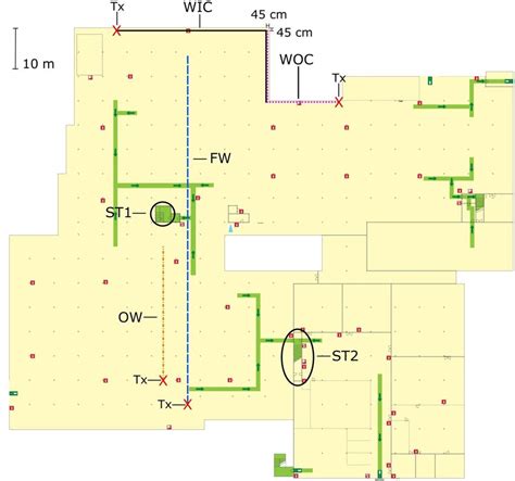 Ground Plan Of The Underground Parking Garage Showing The Different