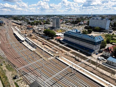 Tak w połowie lipca wygląda postęp prac na dworcu i stacji Olsztyn