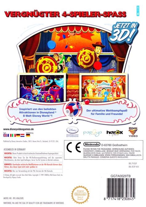 Toy Story Mania! (2009) Wii box cover art - MobyGames