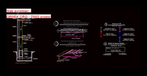 Proje Sitesi Slab Ayr Nt Lar Autocad Projesi