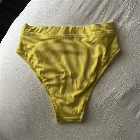 Xhilaration Women S Yellow Bikini And Tankini Bottoms Depop