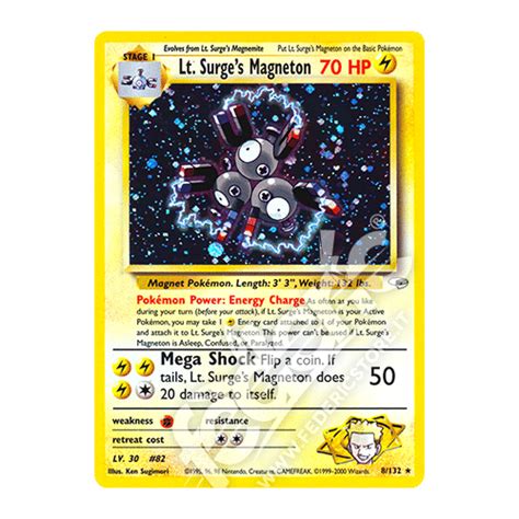 Lt Surges Magneton Holo Unlimited Eng Mint Federicstore