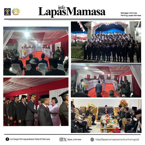 Lapas Mamasa Ikuti Pengukuhan Paskibraka Kabupaten Mamasa Tahun