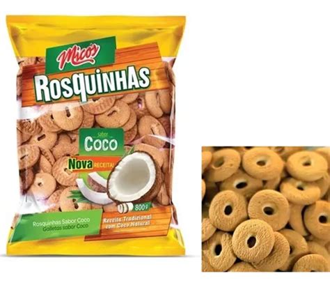 Biscoito Rosquinha De Coco Zero Lactose Micos G Mercadolivre